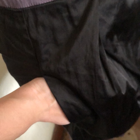 Grass Black Gray Satin Strapless Party Going Out Dress M - Picture 3 of 12